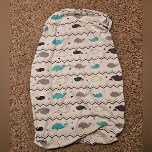 Whale Patterned Bassinet Sheet